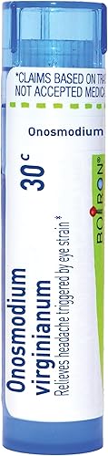 Boiron Onosmodium Virginianum 30C para dolores de cabeza por fatiga ocular - 80 pellets