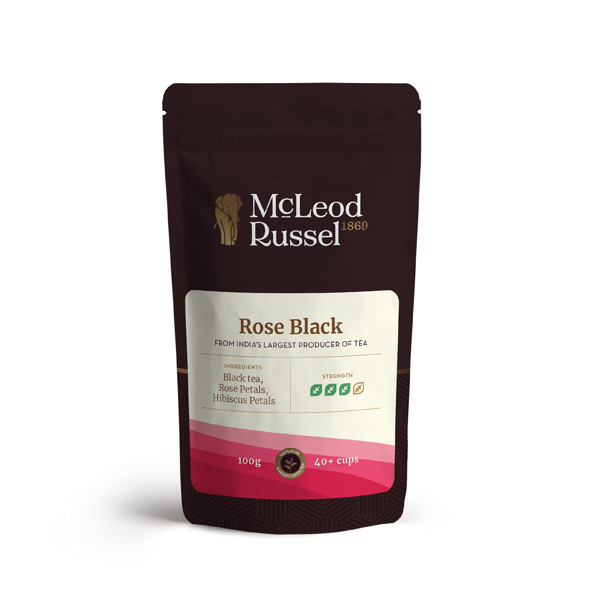 Sponsored Ad - McLeod Russel 1869 – Rose Black | 100g | Long Leaf Black Tea | Natural Glow | Floral Freshness | 40+ Cups