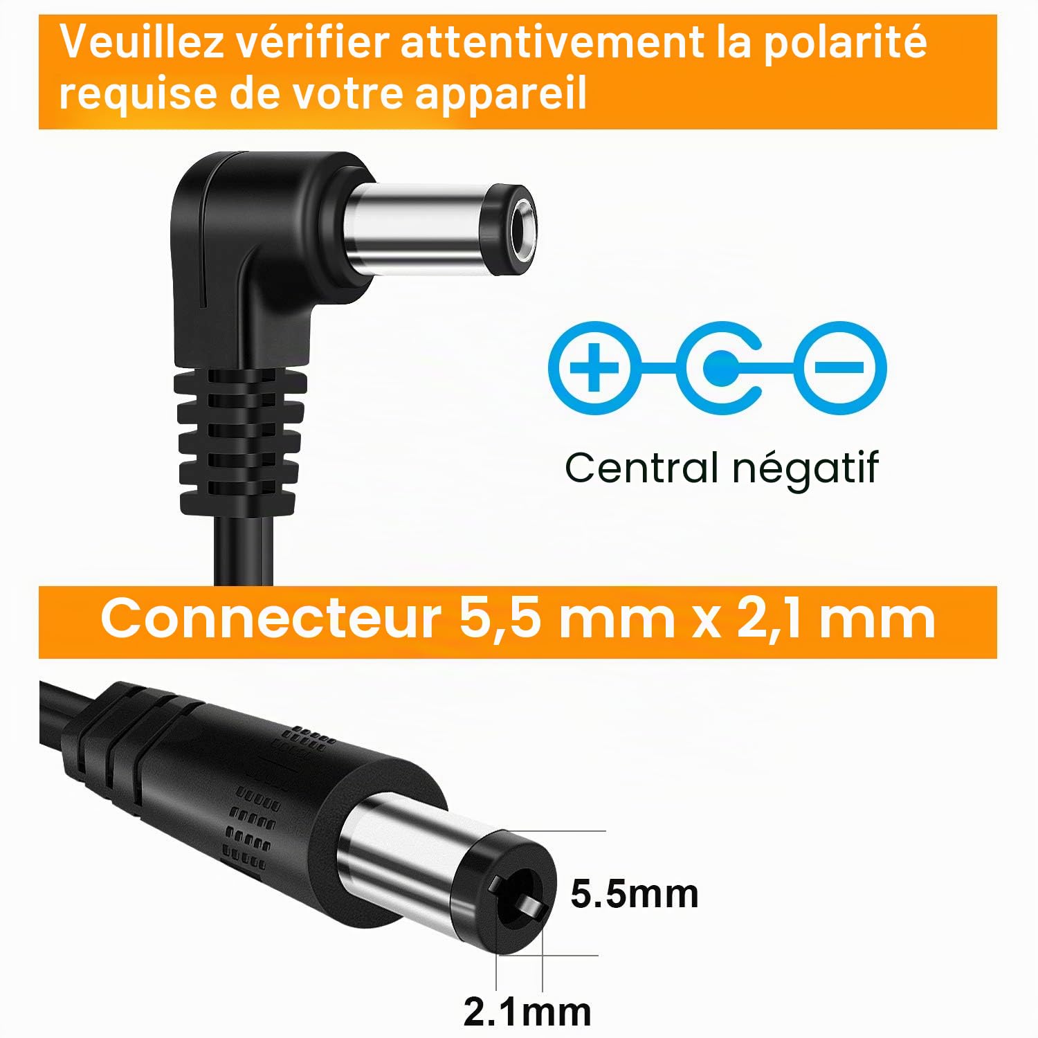 NEUMA Alimentation Adaptateur Prise UE CC 9V 1A Chargeur Secteur pour Pédale d'Effets Guitare Basse avec Câble de 5 Voies