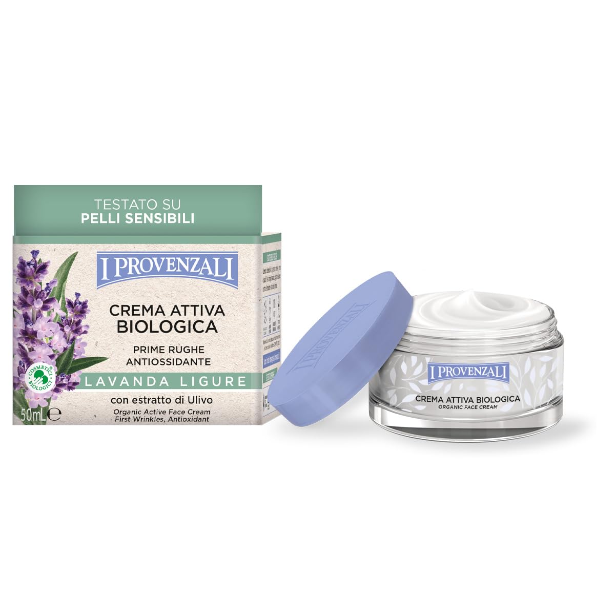 I Provenzali | Crema Attiva Prime Rughe Lavanda Ligure, 50 ml