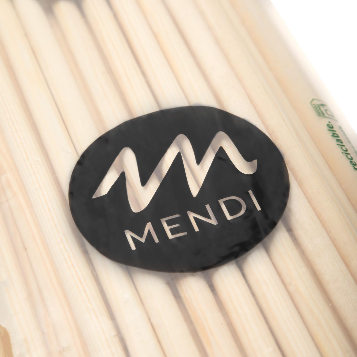 Mendi 50 Bâtonnets en bois Rond 50 cm x 10 mm