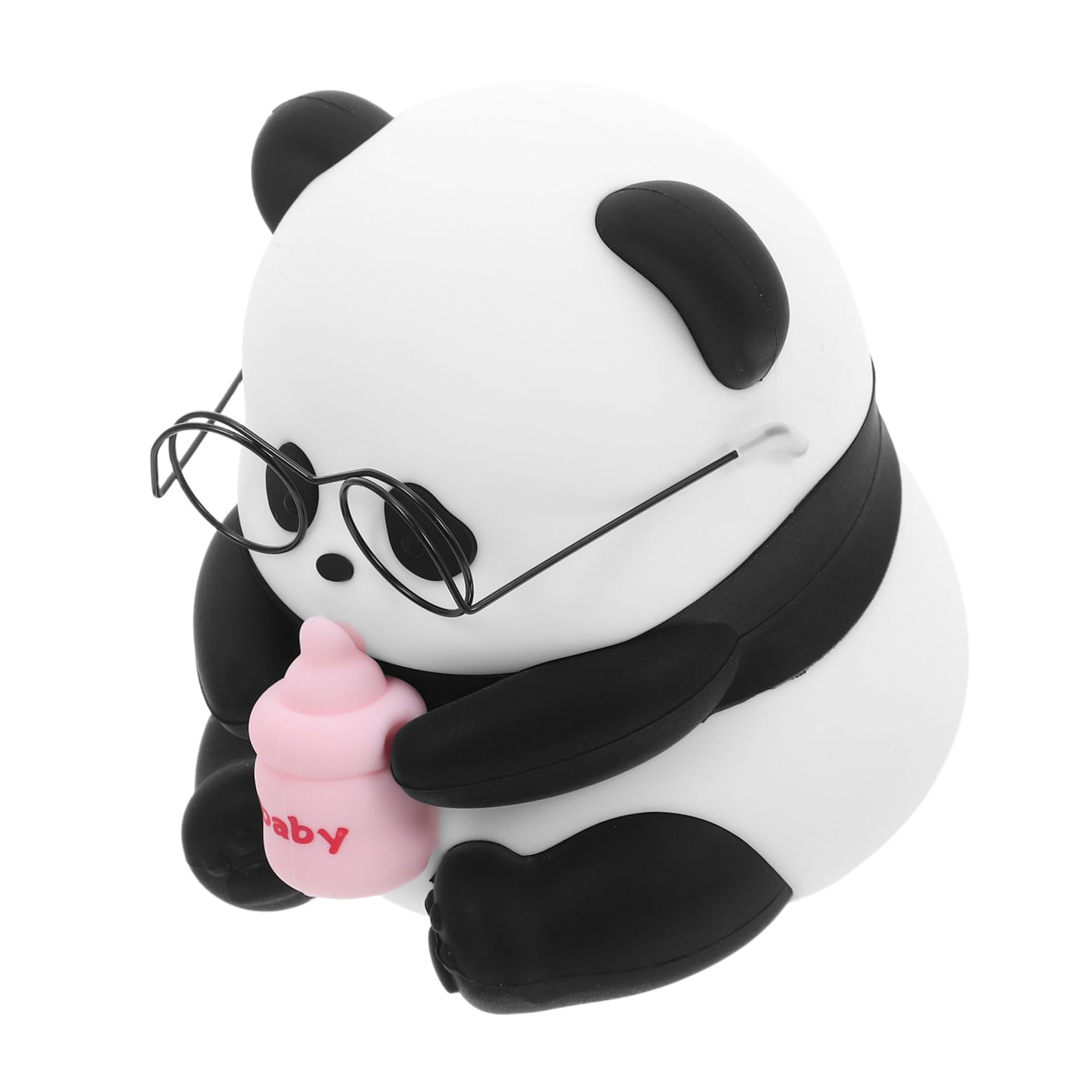 Homoyoyo Infantil Panda de Silicona Recargable Lámpara Portátil para Dormitorio Bebés Luz Segura y para Guardería