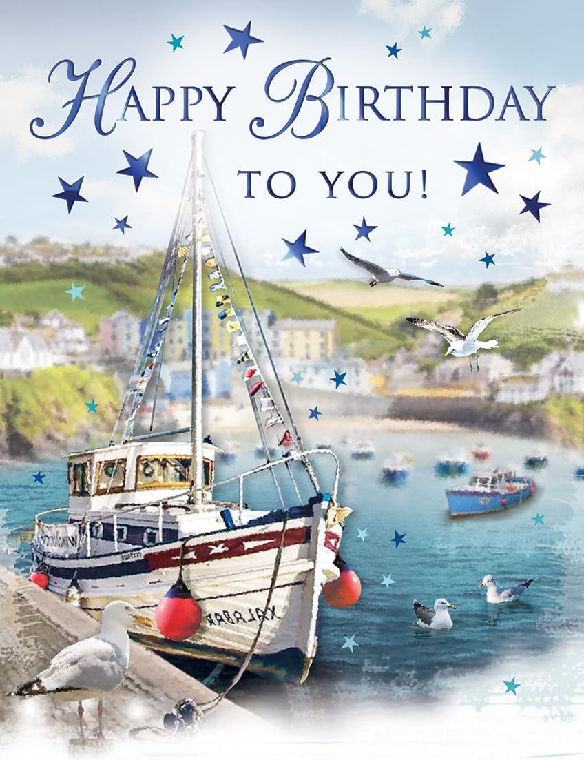 Regal Publishing Birthday Card, Happy Birthday to You Male - 8 x 6 inches