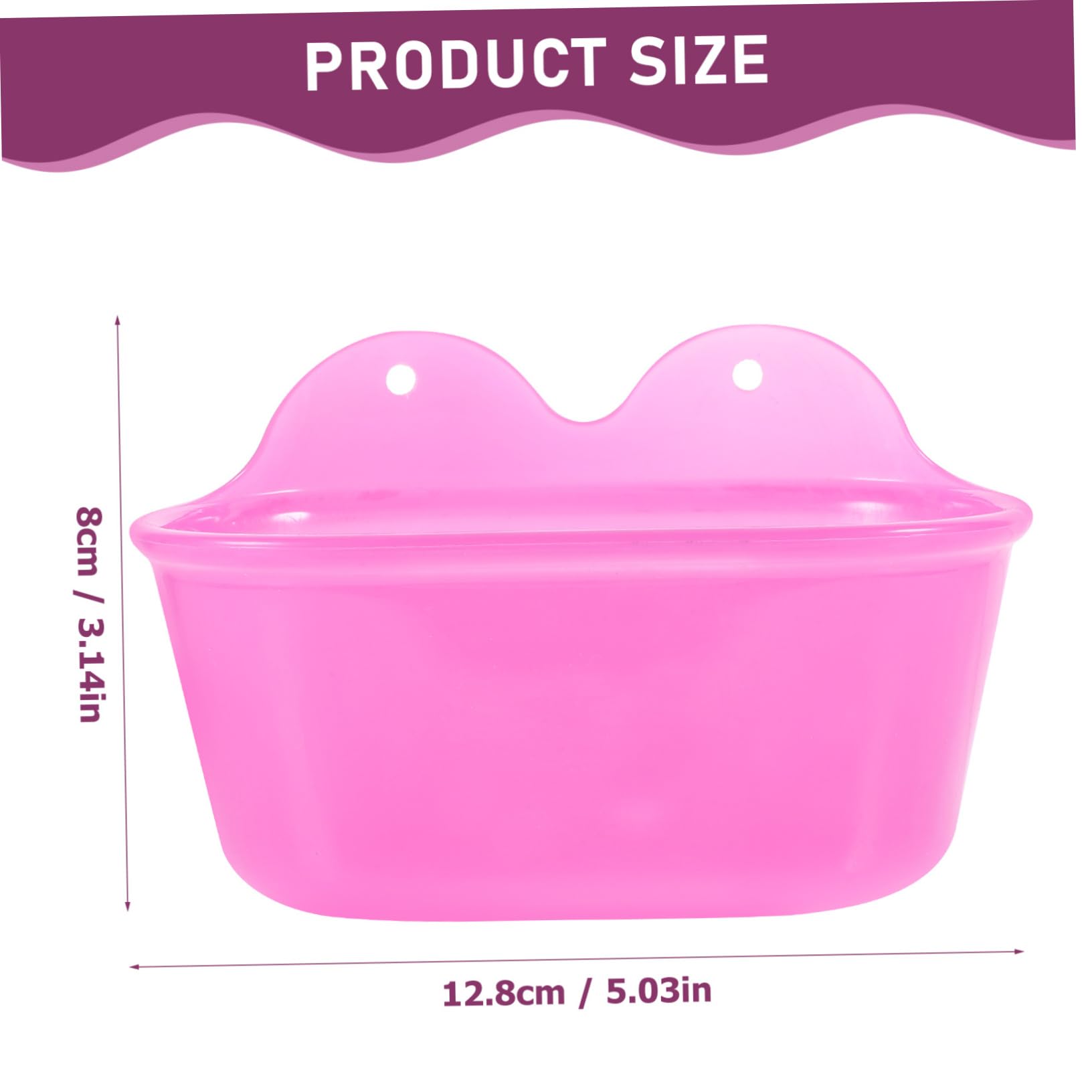 HOUDERCO Plastic Parrot Bath Tub Bird Cage Accessory Parrot Shower Pool Safe Bird Bath