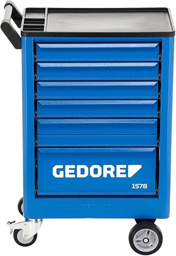 GEDORE 1578 6 Drawer Tool Trolley Blue