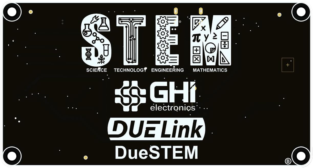 DUELink DueSTEM: The All-in-one Complete STEM Educational microcomputer. Program Using Microblocks, Python, and Arduino