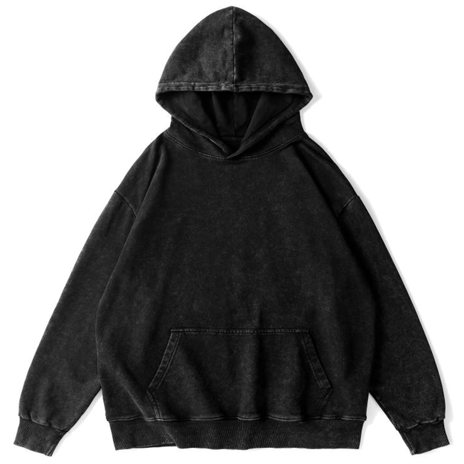 Sudaderas con Capucha de Gran tamaño para Mujer, Jersey Liso con Capucha, Sudaderas holgadas con Hombros caídos, Top Holgado