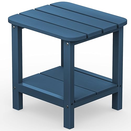 Adirondack Table Outdoor Side Table- Blue