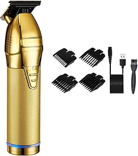 Presilhas para cabelo,mewmewcat Máquina de cortar cabelo com pentes de guia (3/6/9 / 12mm) para homens Kit de corte de cabelo sem fio Kit de corte de cabelo elétrico Barbeiros Aparador de cabelo Con