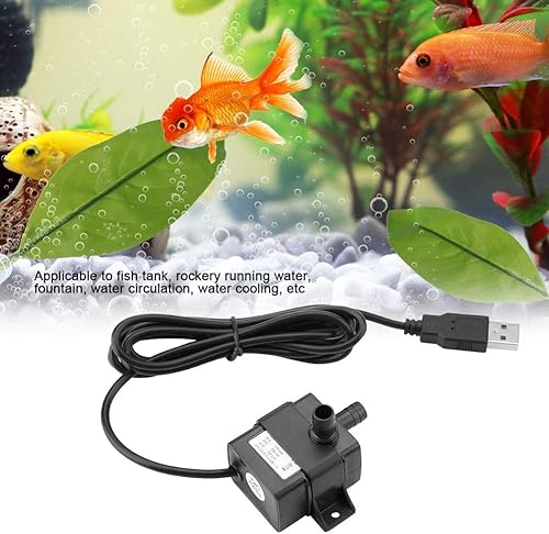 Miniatura 4 de Mini bomba sumergible USB 5V sin escobillas para acuario pequeño tanque de peces fuente de agua para mascotas fuentes de mesa sistema hidropónico