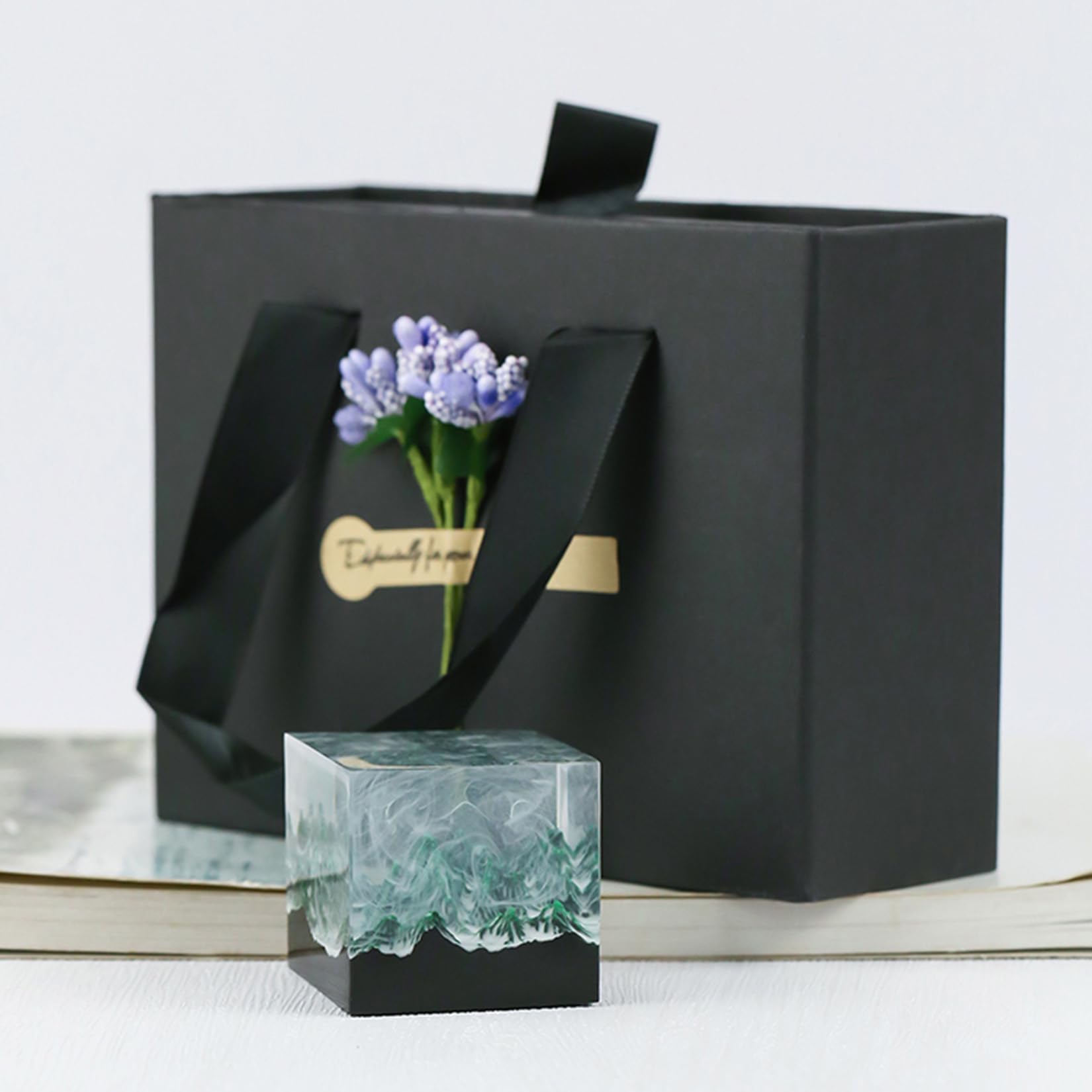 Amazon | BACALYSO | 森 フィギュア 山 霧 自然景観 立方体 4.8