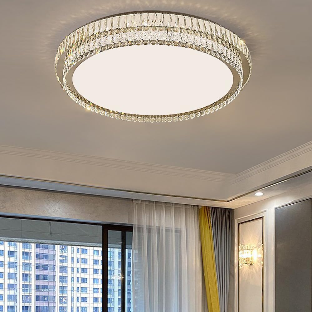 Plafonnier en cristal étincelant pour sublimer votre nid douillet