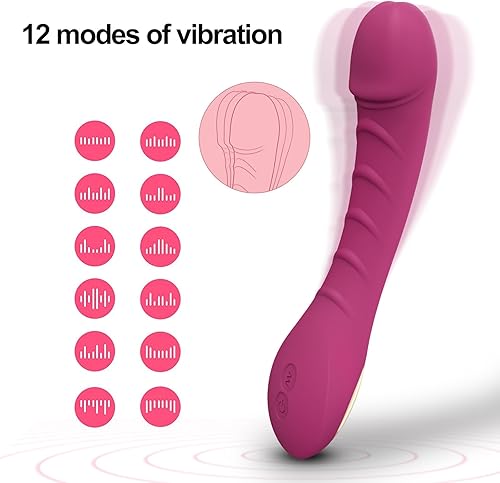 Miniatura 2 de Juguete sexual vibrador con 12 modos de vibrador para mujer, consolador de punto G, juguetes sexuales para mujeres, estimulador del clítoris,