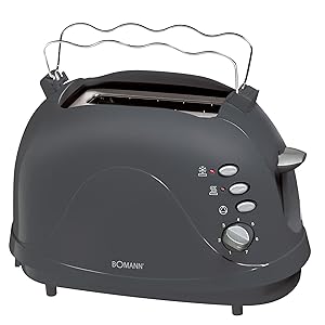 Tostadora automática Bomann gris TA 246 CB-2 Tostadora de rebanadas - 600/700 W