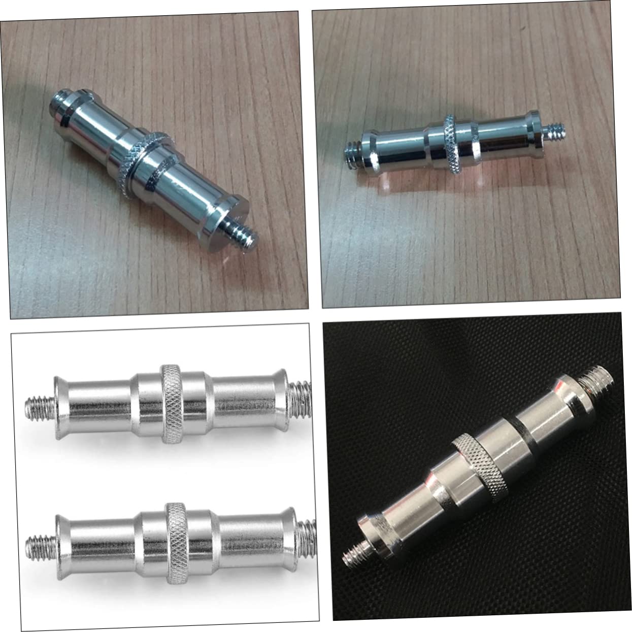 Balacoo 3Pcs Threaded Screw Adapter for Photography Light Stands Spigot Converter for Flash Equipment Easy Installation Compatible with Studio Accessories