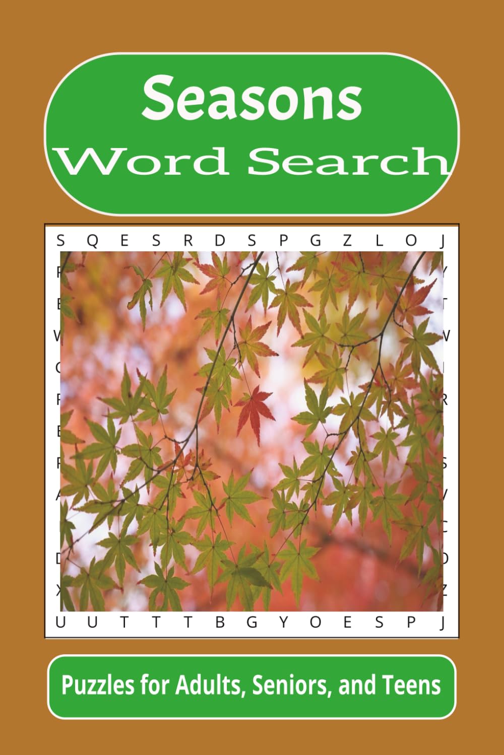 Seasons Word Search: Word searches with easy to read print about seasons, winter, autumn, and more