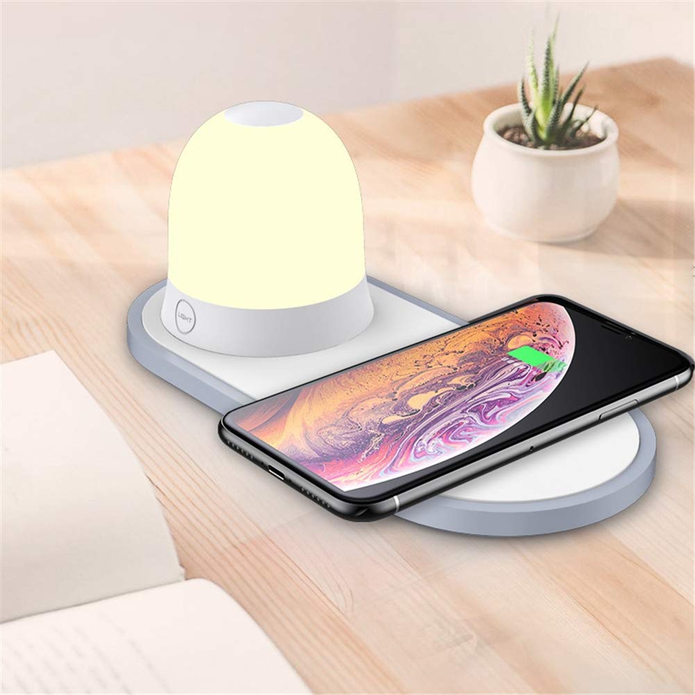 Lampe de chevet sans fil Qi pour éliminer les câbles de charge