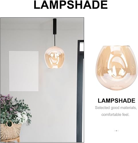 Miniatura 6 de Globo de repuesto de pantalla de vidrio transparente para lámparas de pie, apliques de pared, candelabros y luces colgantes, apertura de ajuste de