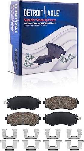 Miniatura 4 de Detroit Axle - Kit de freno delantero para 1.8L 00-06 Nissan Sentra Rotores de freno perforados y ranurados 2000 2001 2002 2003 2004 2005 2006