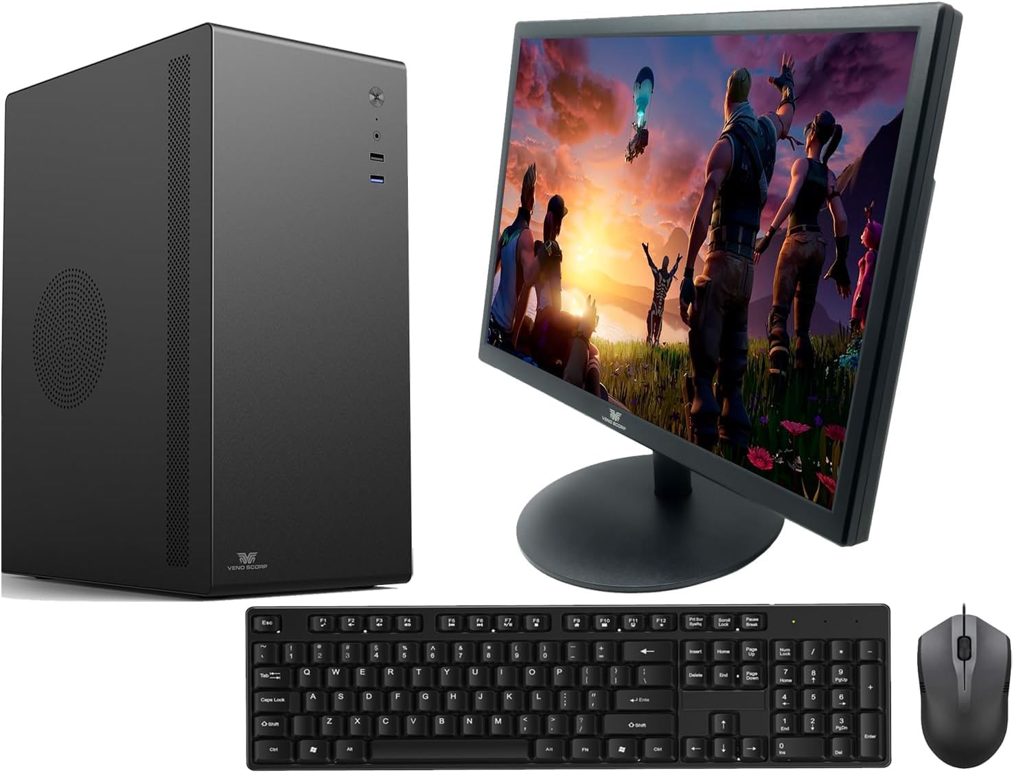 Gaming pc Optiplex Intel i7 3770 16GB RAM 512 NGFF SSD GT 1030 2GB WiFi Windows 10 VenoScorp V100 Computer — view 4