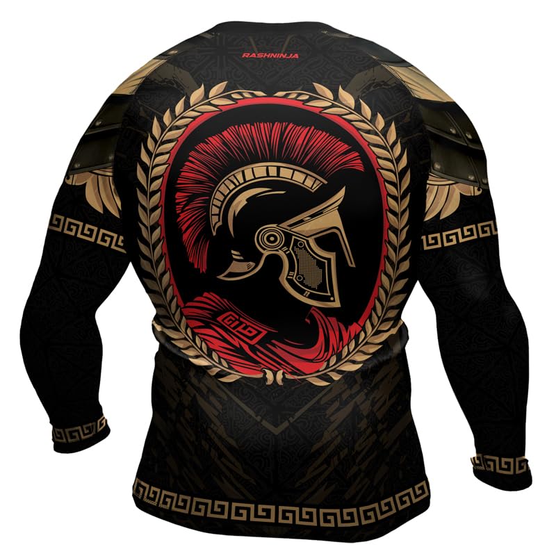 Spartan Jiu Jitsu Rash Guard for Men – Long Sleeve Compression Gear for Grappling BJJ MMA & Workout3