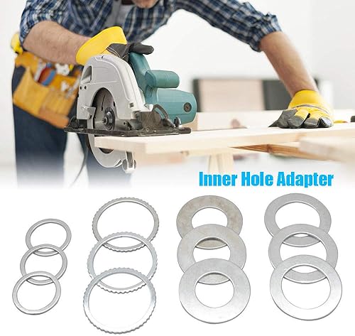 Miniatura 10 de Buje de hoja de sierra, adaptador de hoja de sierra de 1.181 in x 1.000 in para hojas de sierra circular, anillos reductores de sierra, arandelas de