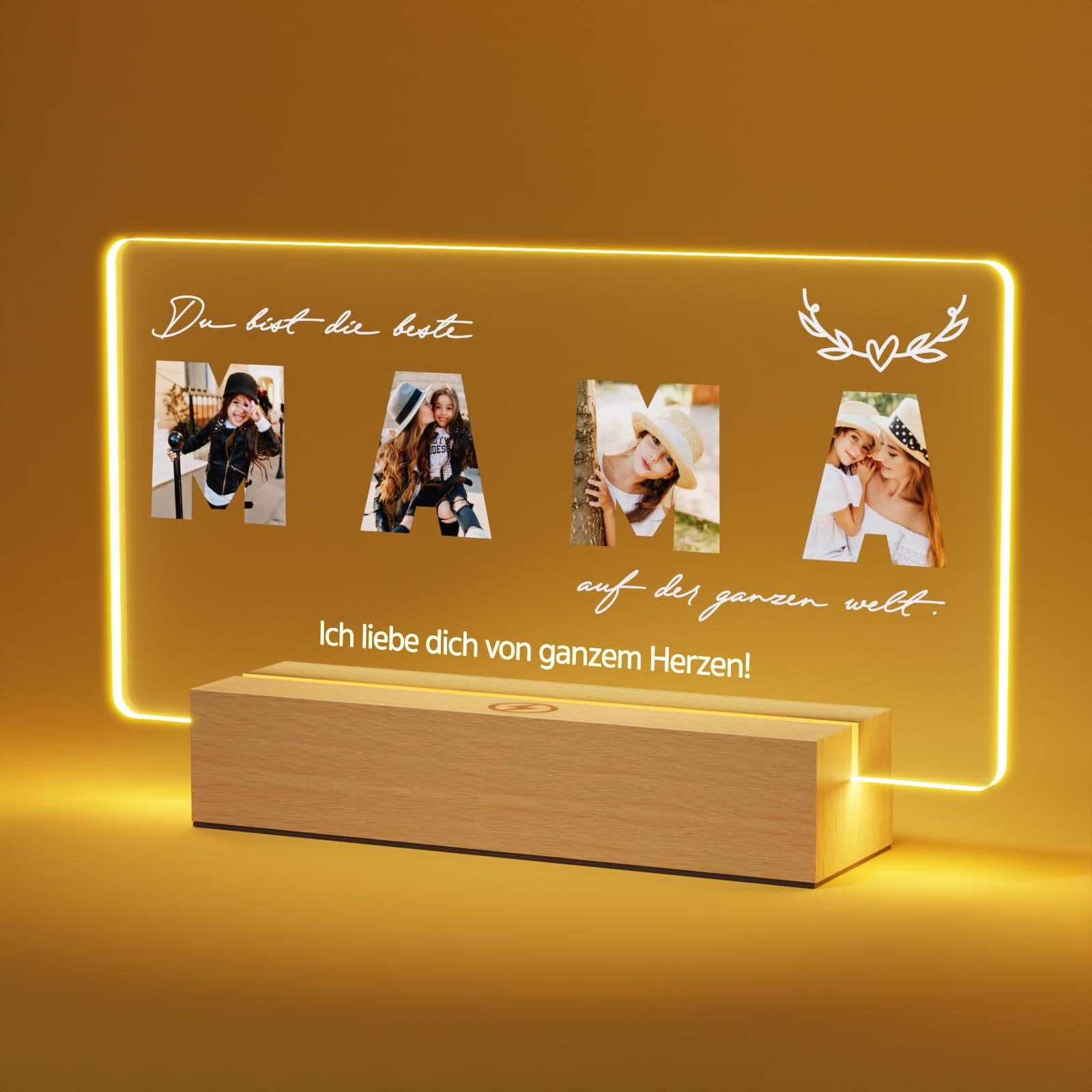 Muttertagsgeschenk Von Kindern Love Between Mama \u0026 Sohn/Tochter  Bilderrahmen – Personalisiert, Rustikal, Für Muttertag Oder Baby-Fotos Mama  Und Sohn Tochter Rahmen Rustikal Muttertag Geschenk, image size:1600x1600