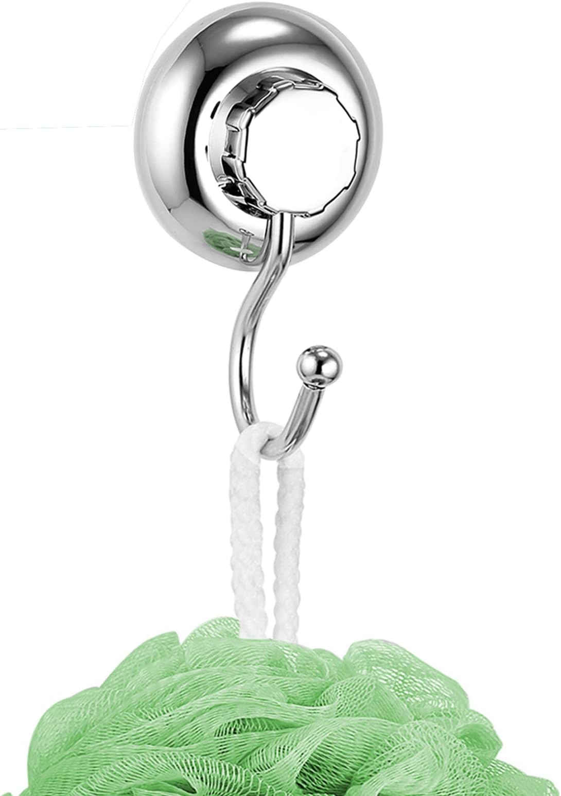 No-Drilling/Suction Cup Single Robe Hook - Vaccum System - Stainless Steel Never Rust - for Bathroom & Kitchen Storage