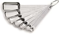 King Arthur Baking 7-Piece Stainless Steel Spice Measuring Spoons - Etched Precision Sizes for Baking & Cooking