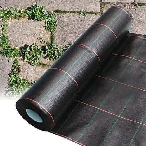 Weed Control Gardening 2M X 20M HEAVY DUTY WOVEN WEED CONTROL GROUND MULCH LANDSCAPE FABRIC Weed