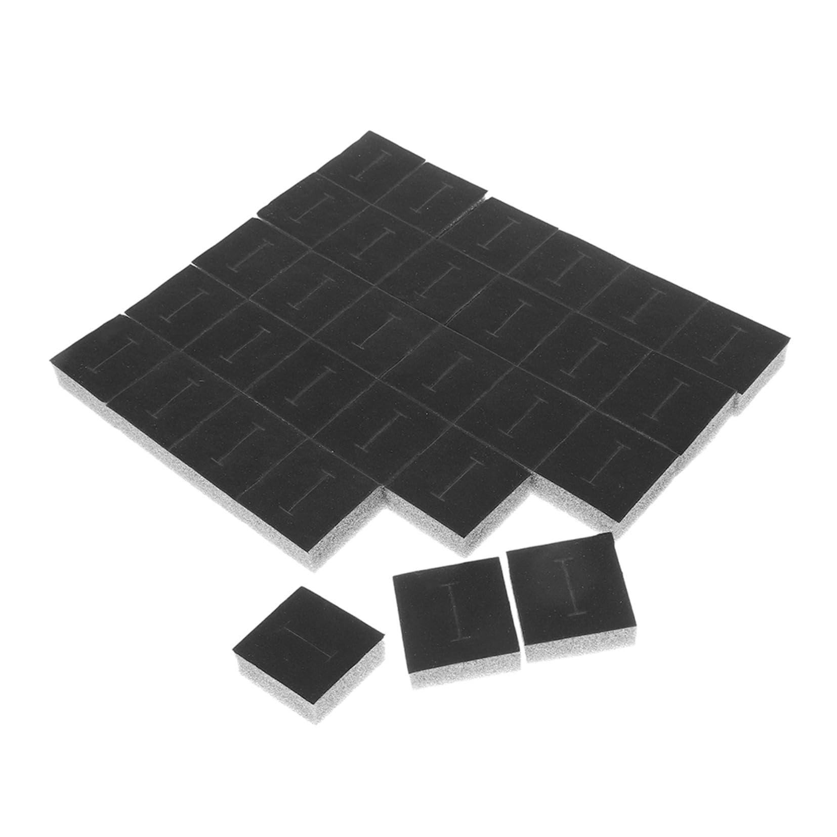 Inserts en mousse de 75x75x35 cm pour boîte à bijoux afin de ranger vos bagues et colliers