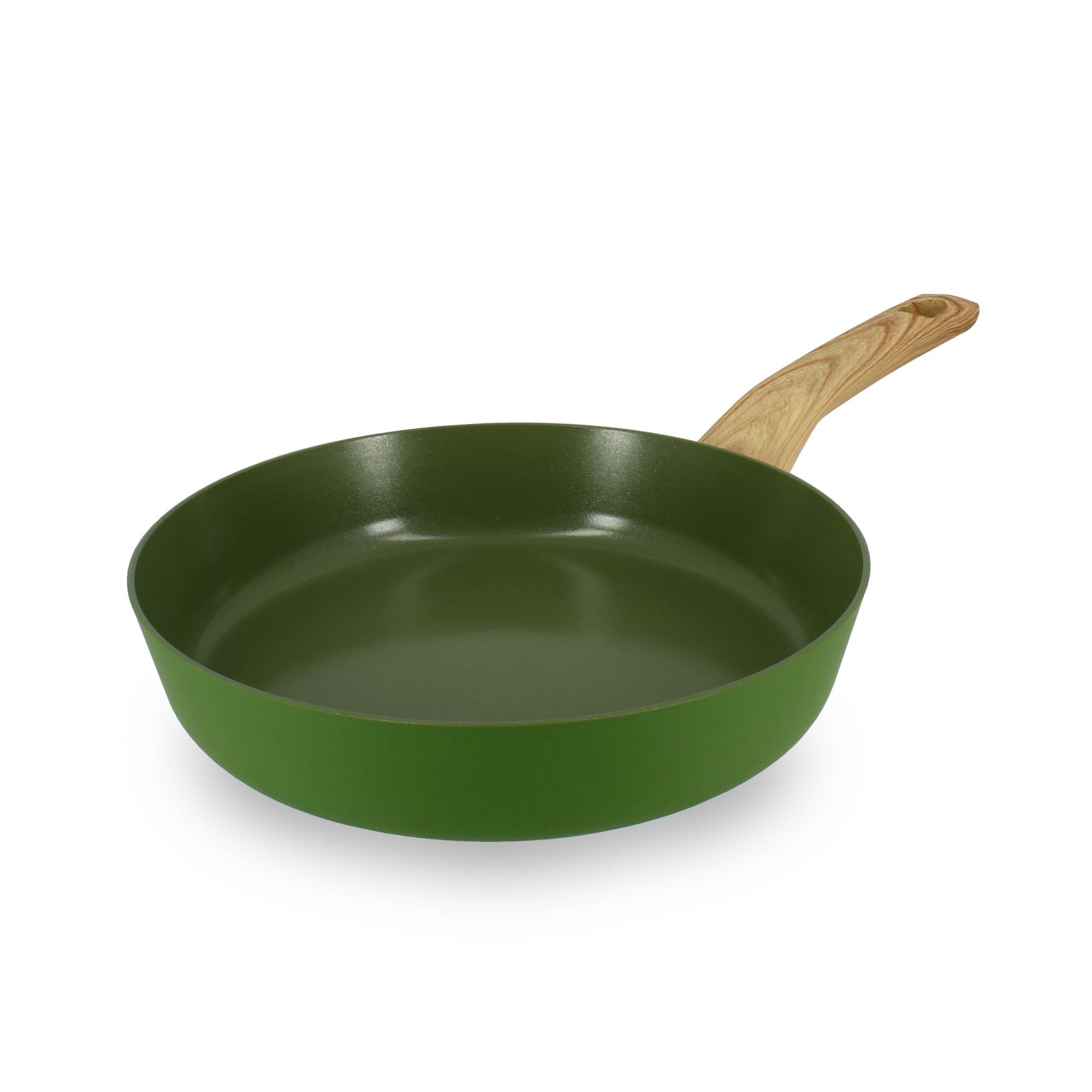MENASTYL Colorama, poêle 24cm olive, aluminium, revêtement céramique antiadhésif, induction
