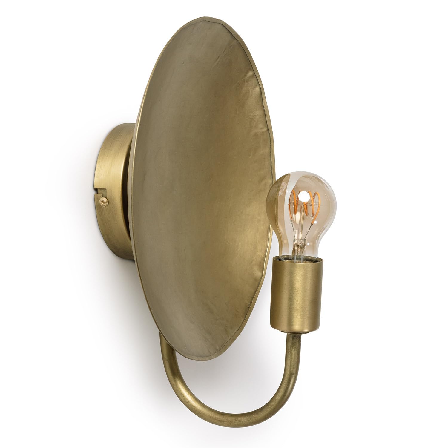 LEDKIA Lámpara de Pared Metal Anusha Dorado