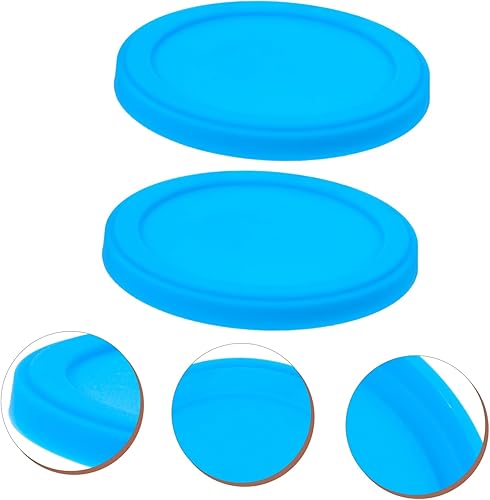 Miniatura 4 de PRETYZOOM Tapa de silicona para tazas, tapa de taza de silicona, cubierta de microondas de vidrio para cubiertas de bebidas de alimentos, tapa de