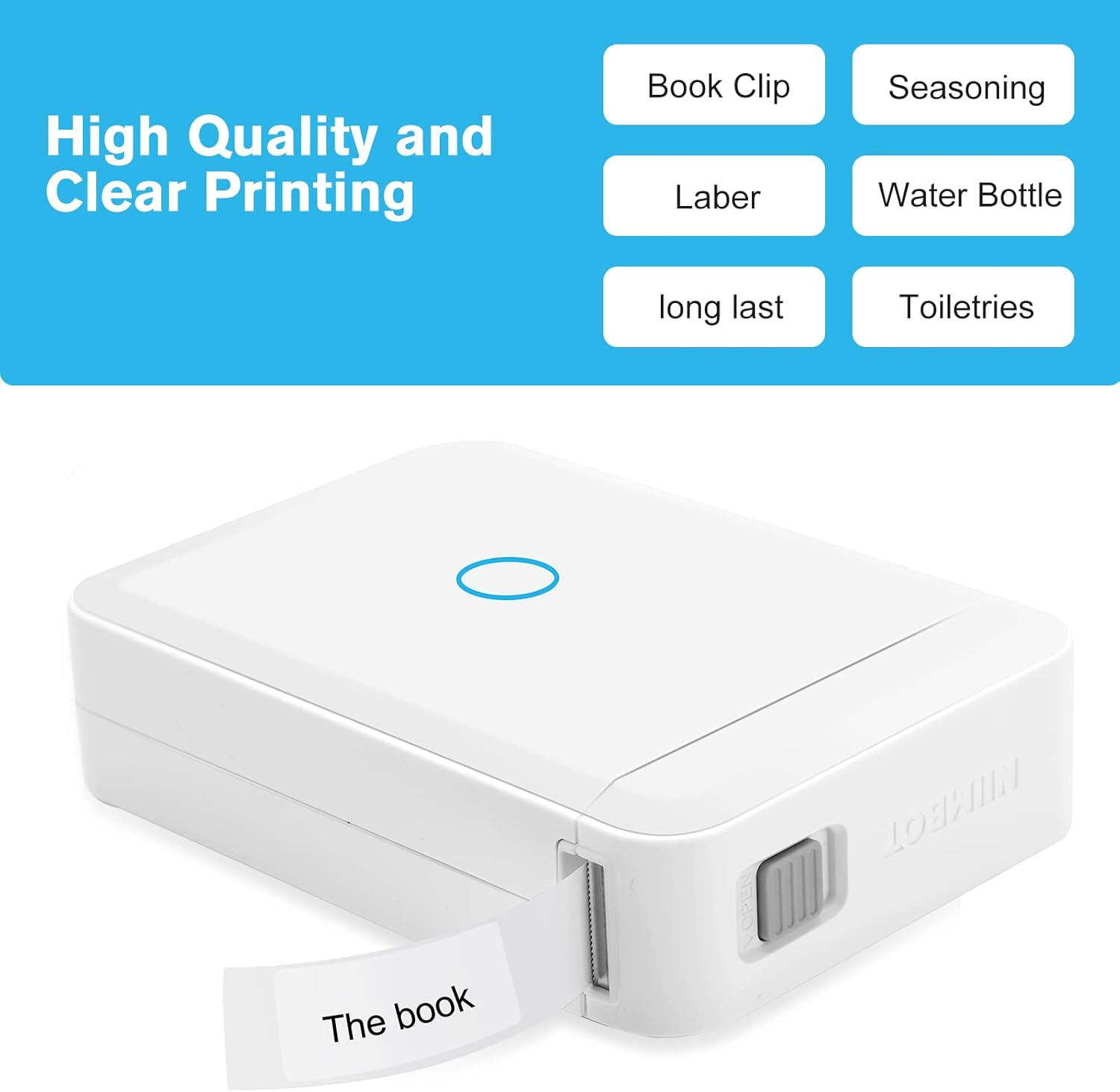 Augot D110 Label Maker Machine, Bluetooth Thermal Label Printer Mini