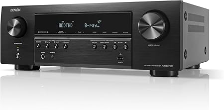 Denon AVR-S570BT AV Receiver 5.2 Channel 8K Ultra HD Audio & Video, Stereo Receivers, Denon AVR Wireless Streaming Bluetooth, (4) 8K HDMI Inputs, eARC, HD Setup Assistant