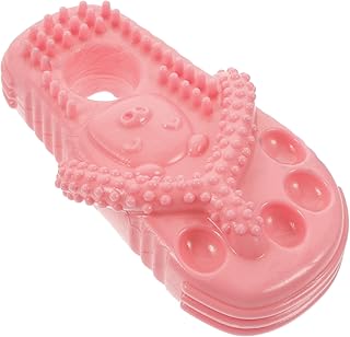 Bite Resistant Teeth Cleaning Toys Teething Toy Toys Puppies Toys Funny Puppy Toy Funny Dog Plaything Slipper Shaped Molar Toy TPR Pink Bite Dog Supplies