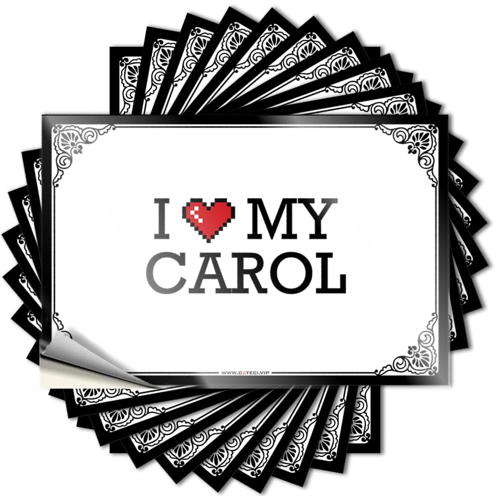 Home Decor Gifts Bottle Tattoos | I Love My Carol Snarky for Girls Decor(8X12CM)