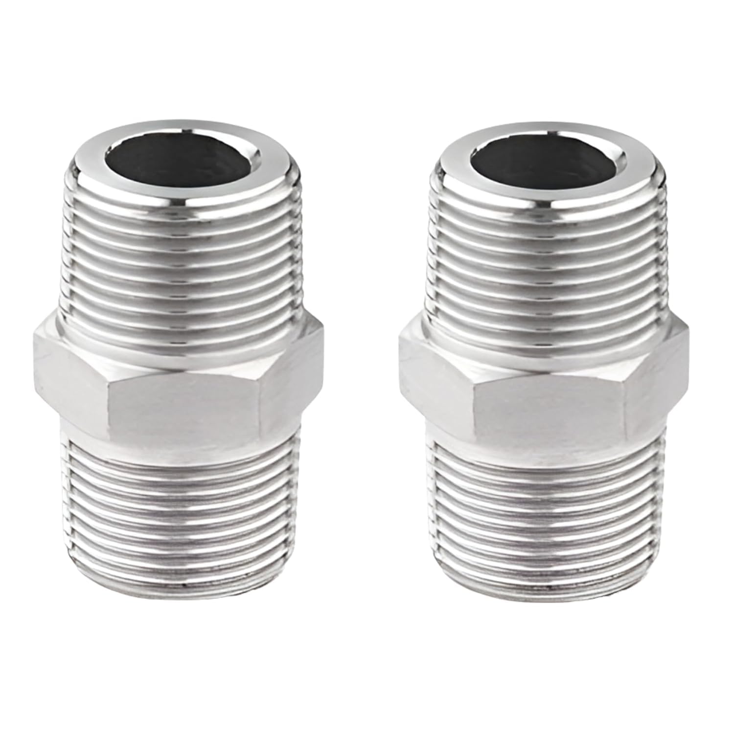 JAGGER JAG425 Stainless Steel Hex Nipple 1/2 Inch | Male Thread Pipe Fitting | Rust-Proof Heavy Duty Connector for Plumbing, Water & Industrial Use (2)-image-25