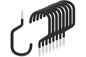 SMARTOLOGY Premium Heavy Duty Bike Hooks for Garage and Ceiling Storage