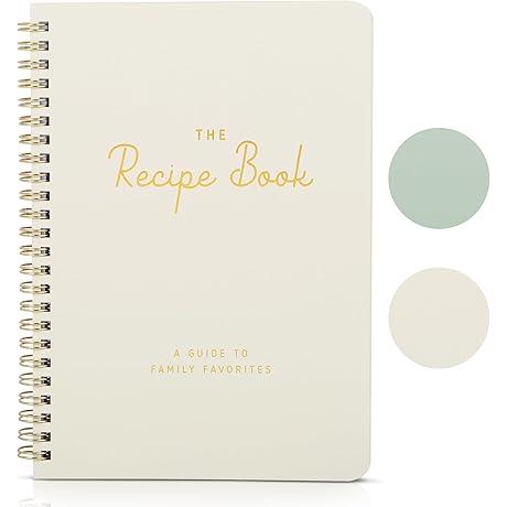 ZICOTO Aesthetic Blank Recipe Book – Capture Your Culinary Creations