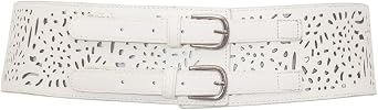 eVogues Plus Size Vintage Faux Leather Wide Elastic Belt