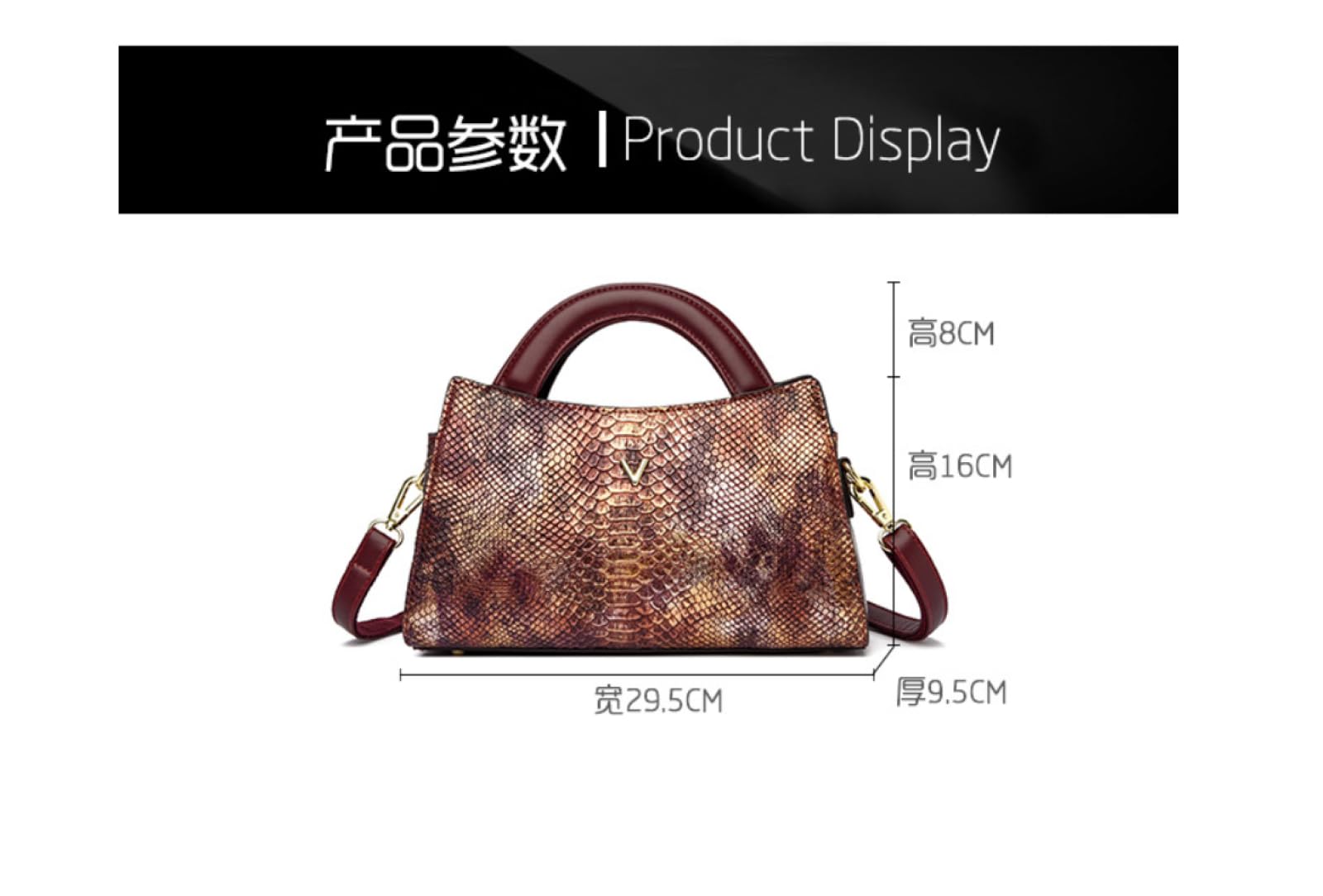 BHUJIA Bolsos De Mujer, Bolsos Cruzados De Un Hombro Para Mujer, Bolsos De Mamá De Mediana Edad Con Patrón De Piel De Serpiente, Bolsos De Comercio Exterior