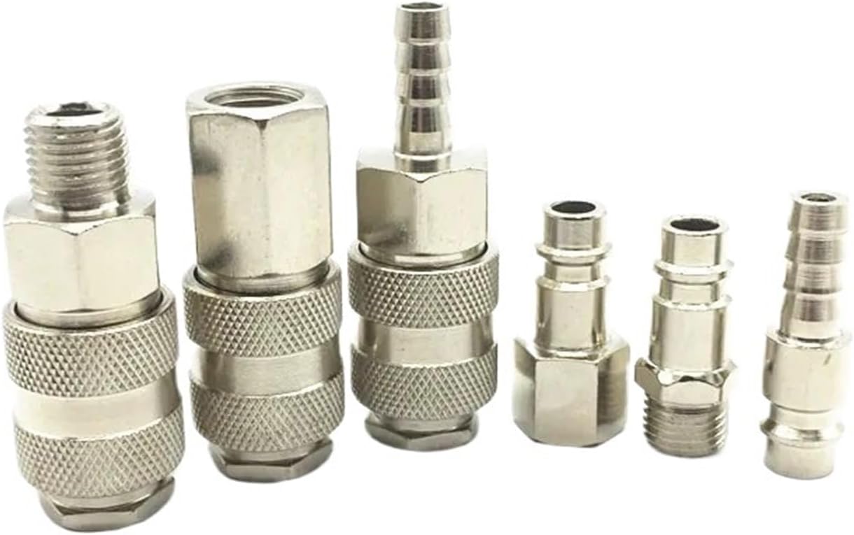 Pneumatic fitting EU type Quick push in connector High pressure coupler work on Air compressor(For 8mm tube-01)
