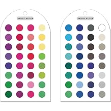 Ultimate 12 Season Color Analysis Template Cards Set of 2,Portable Color Matching Guide for Outfits & Makeup,Scratch-Proof Double-Sided Palette with 60+ Color & Bead Ball Chains Bright Winter