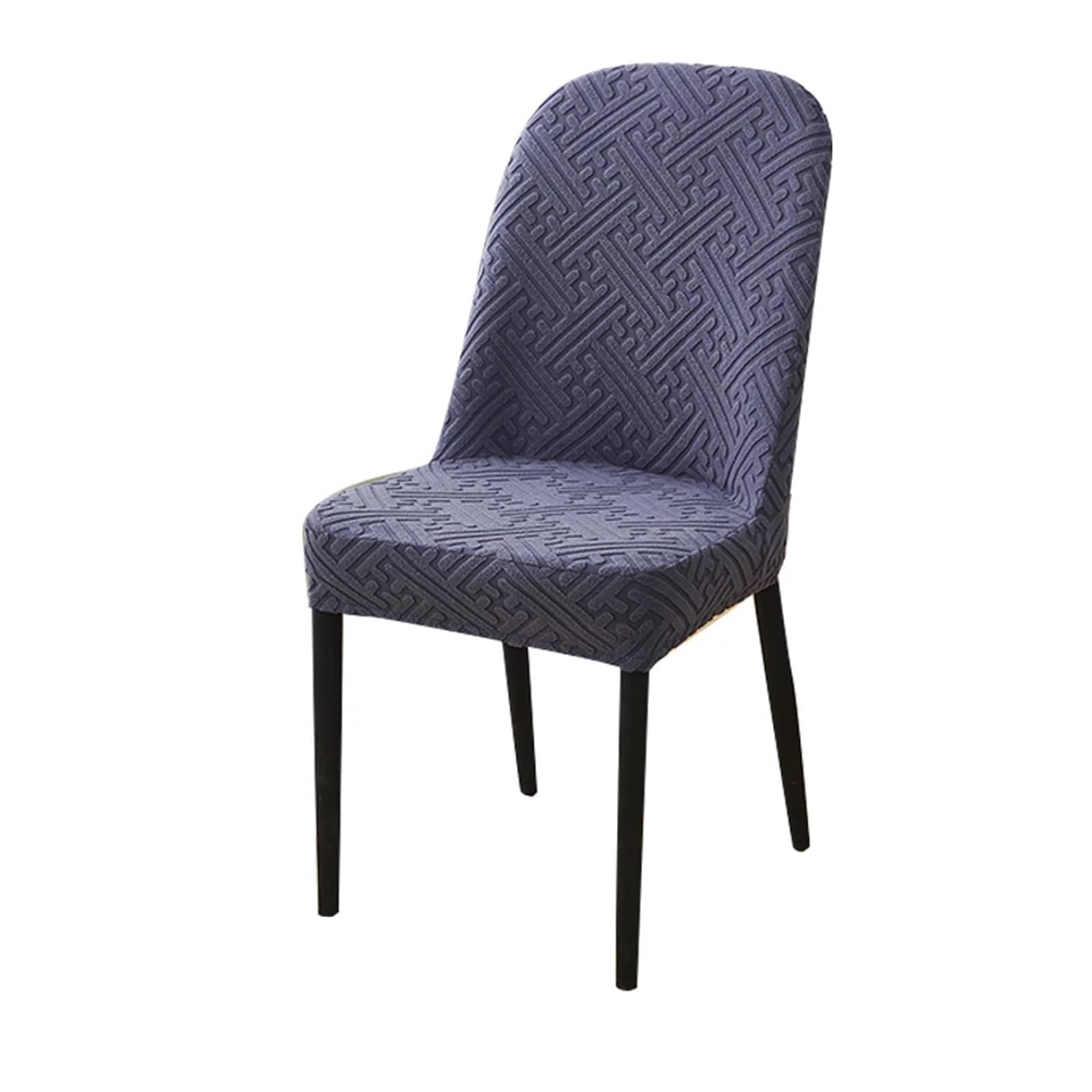 SHBHWS Jacquard Curved Dining Chair Cover Spandex Elastic Seat Stretch Covers For Hotel Banquet Restaurant Kitchen Wedding for Hotel, Banquet(Color 15)