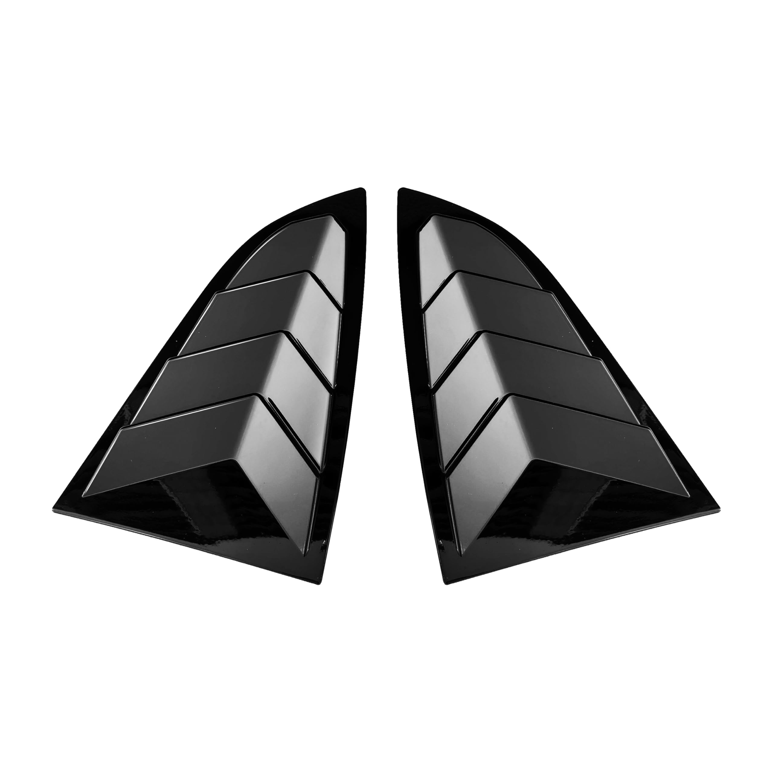 HHENGYISOUL Carbon Fiber Style Add-On Tape-on Rear Window Quarter Glass Duct Louver Vent Covers for Toyota GT86, Subaru BRZ, Scion FR-S 2013-2020