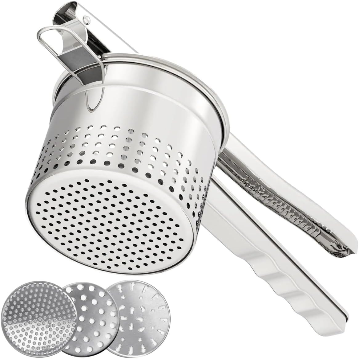 Amazon.com: SurHouse Potato Ricer, Heavy Duty Stainless Steel Potato ...
