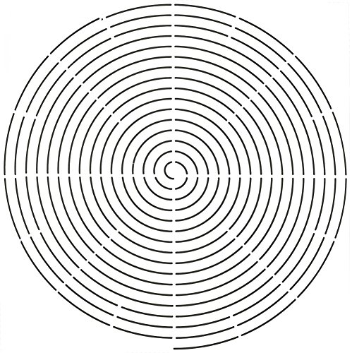 Quilting Creations Radiating Circle Quilt Stencil, 12-1/2