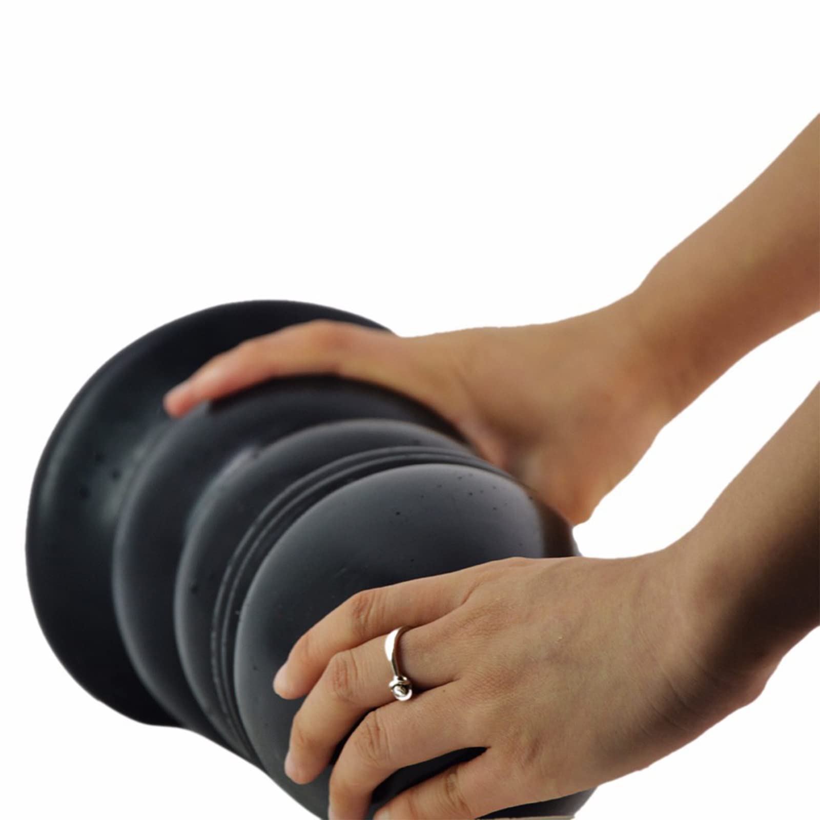 Plug anale oversize Butt Plug Silicone Grandi sfere anali Fallo anale Realistico con ventosa Stimolazione della prostata Massaggio vaginale Masturbazione Giocattolo sessuale per donne Uomini(Schwarz)